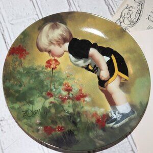 🌸 “Grandma’s Garden” Collector Plate · 1986 · Donald Zolan